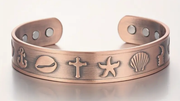 Copper Bangle - Nautical