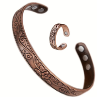 Copper Bangle & Ring Set