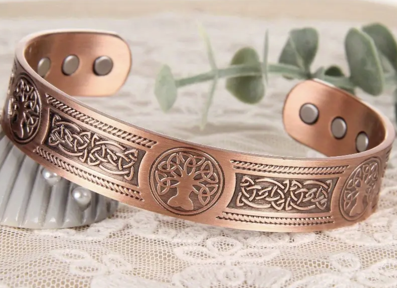 Copper Bangle - Tree of Life