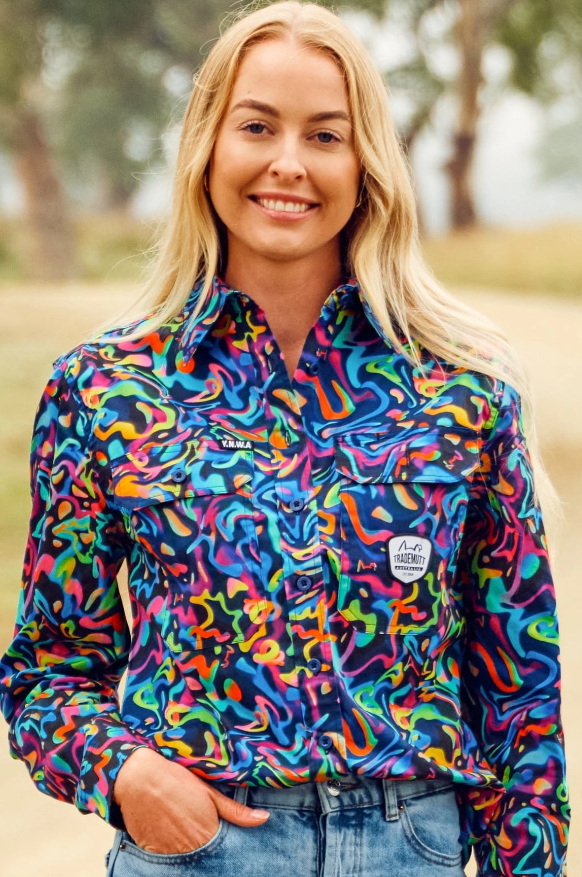 Pearler Full Button Long Sleeve Work Shirt