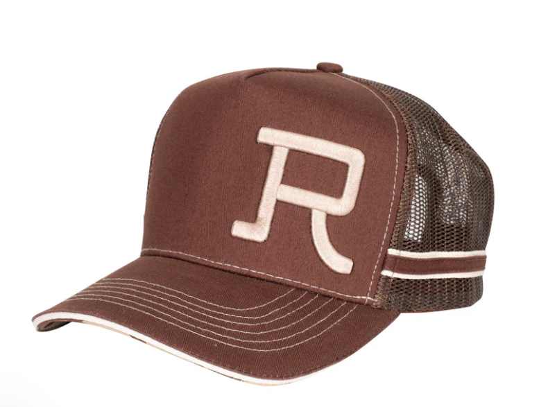 Roper Trucker Cap Branded Chocolate / Stone