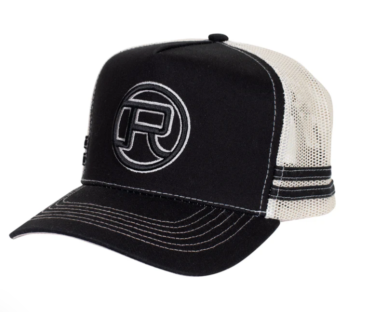 Roper Trucker Cap Logo Black