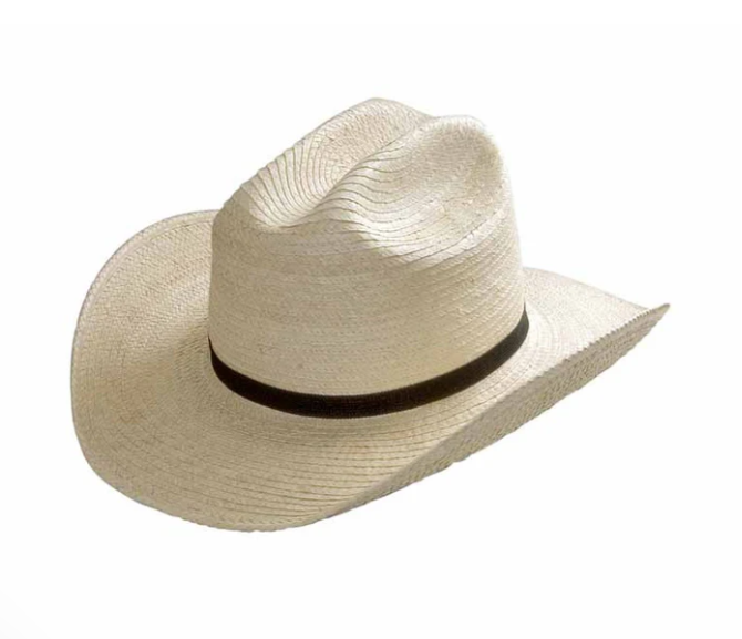 Sunbody Kids Cattleman Palm Leaf Hat - Natural