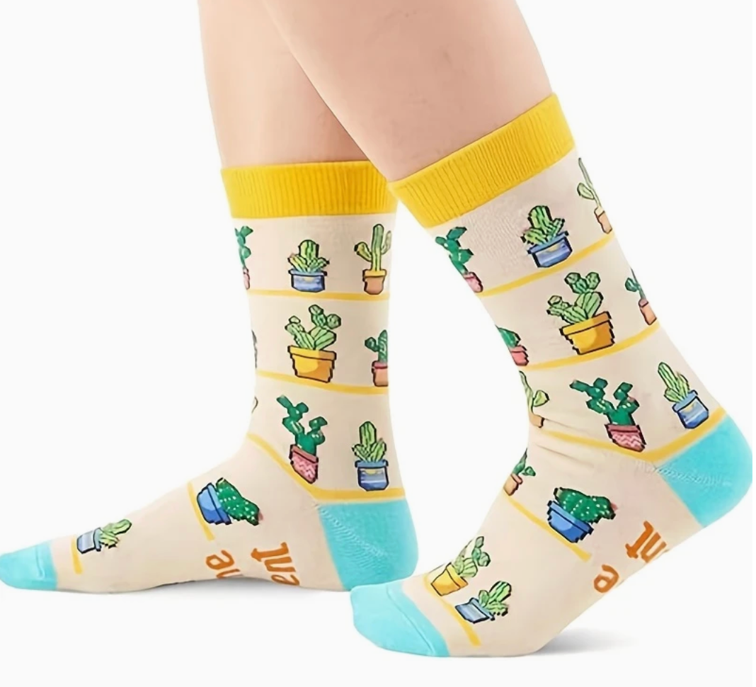 Fun Country Socks - Succulent