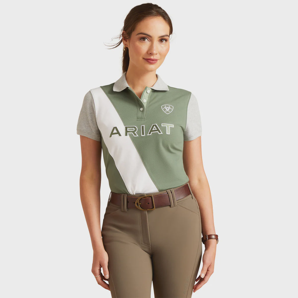 Ariat Women's Taryn Short Sleeve Polo - Duck Green