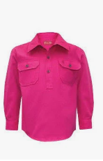 Thomas Cook Kid's Heavy Drill Shirt Half Placket