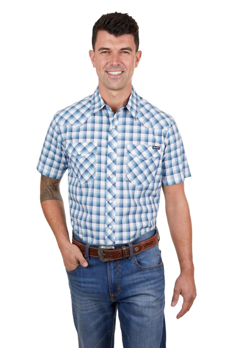 Mens Wrangler Dane Short Sleeve Shirt