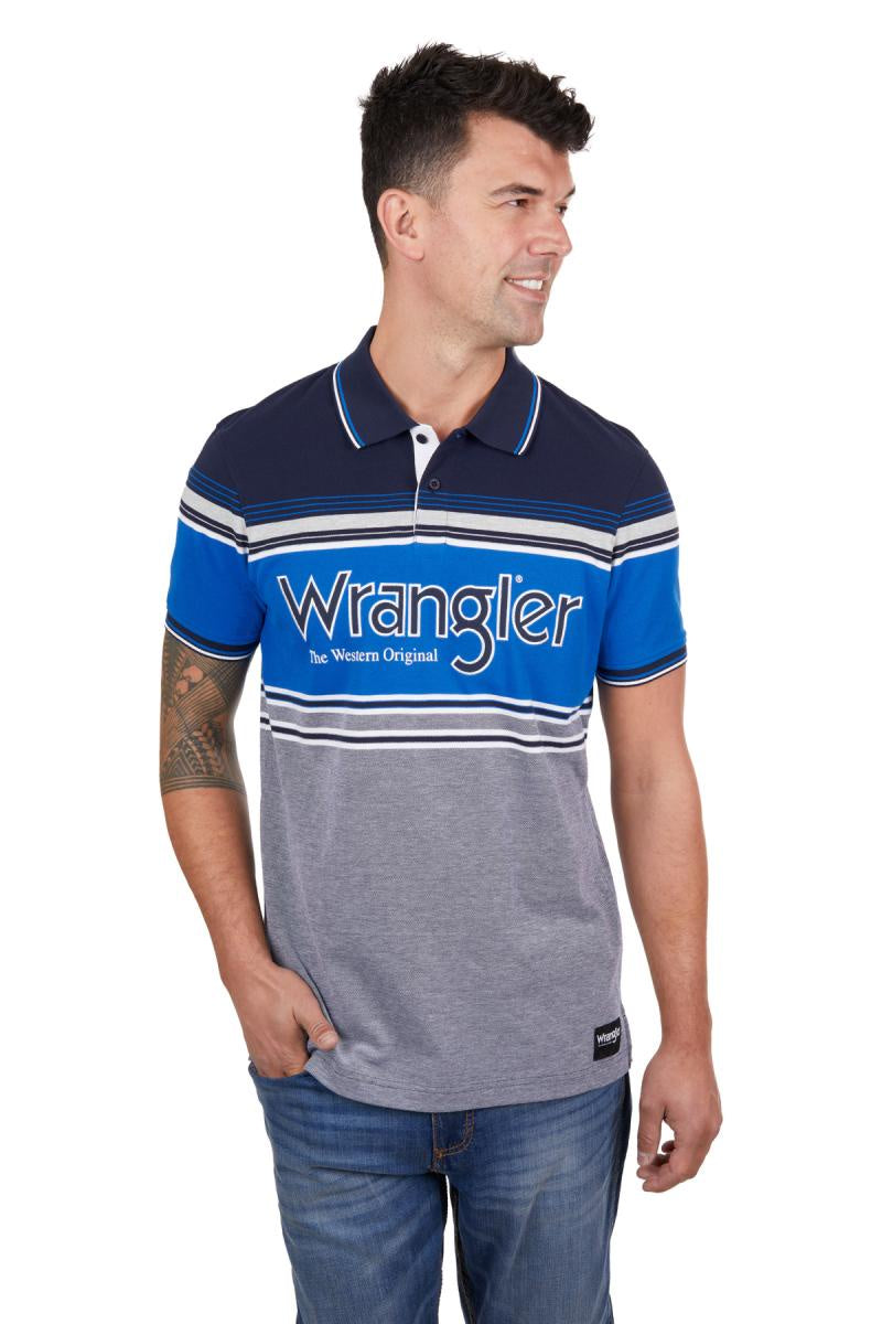 Mens Wrangler Joel Short Sleeve Polo Shirt