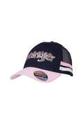 Wrangler Kids Luna High Profile Pony Tail Cap - Pink/Navy