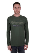 Wrangler Men's Farrell Long Sleeve Tee - Cypress