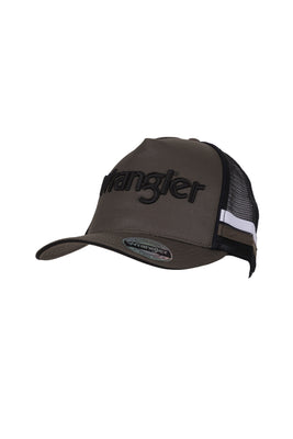 Wrangler Dan High Profile Trucker Cap - Dark Tan