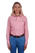 Wrangler Womens Larisa Long Sleeve Western Shirt - Pink