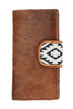 Wrangler Ellery Genuine Leather / Genuine Hair-on Cowhide Bifold Wallet