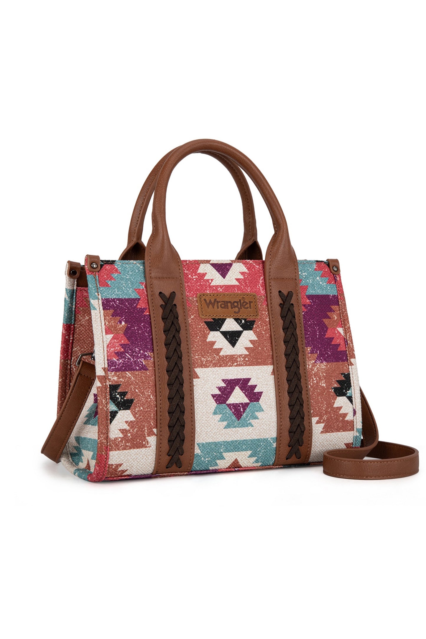 Wrangler Aztec Tooled Crossbody Bag