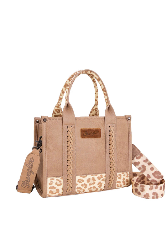 Wrangler - Taupe Leopard Print Crossbody Bag
