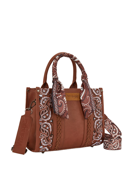 Wrangler - Tan Paisley Crossbody Bag