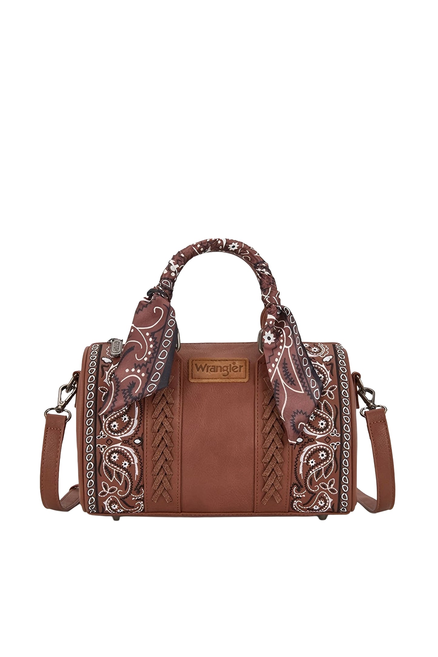 Wrangler - Tan Paisley Barrel Bag