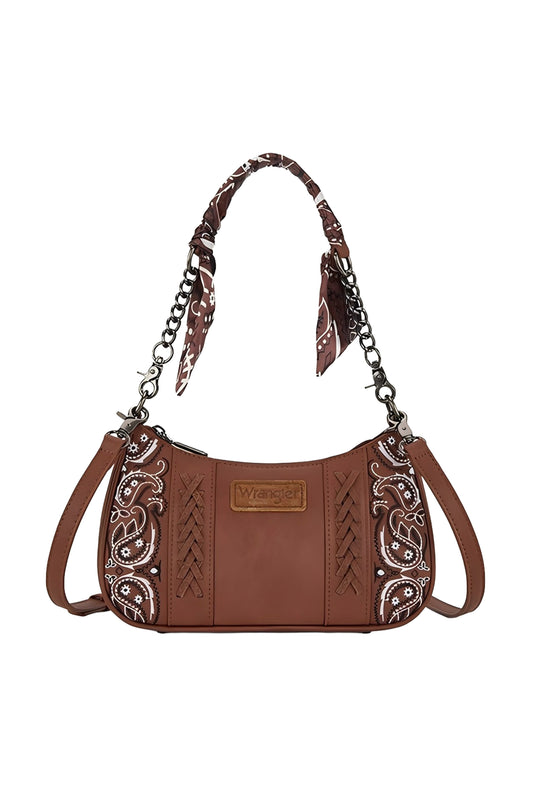 Wrangler - Tan Paisley Shoulder Bag