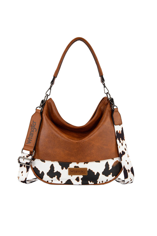 Wrangler - Tan Animal Print Slouch Bag