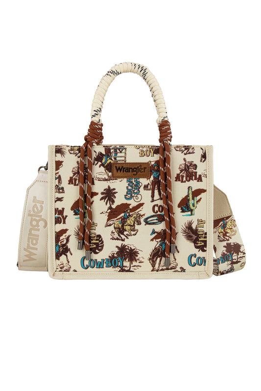 Wrangler - Rodeo Print Crossbody Bag Natural