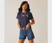 Ariat Womens Bronco Short Sleeve T-Shirt - Navy