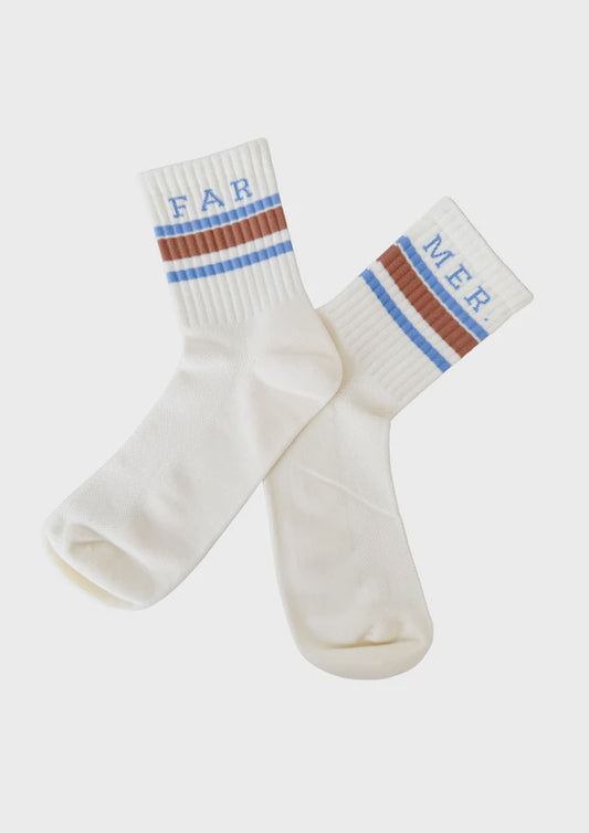 Far Mer - Cream Crew Socks