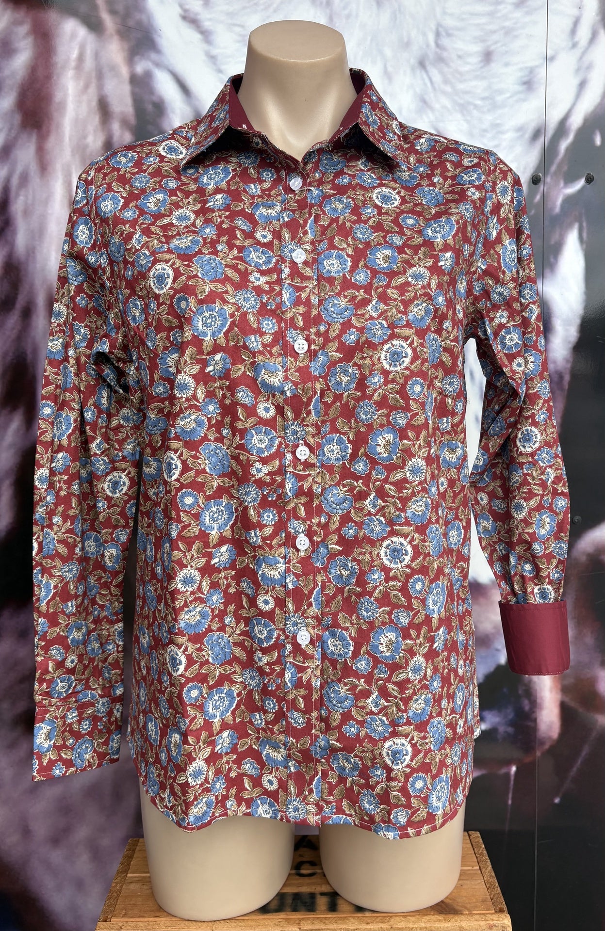 Trad Country - Burgandy Blouse