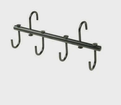 Black Swivel Hook Tack Bar