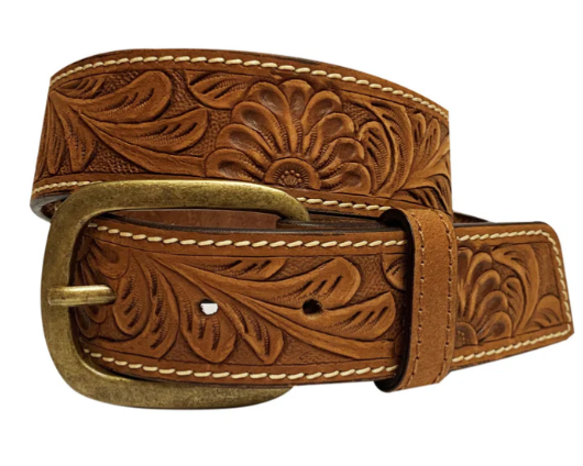 Roper Women's 1.1/2" Genuine Hand Tooled Belt