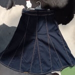 Corfu Premium Stretch Denim Skirt - Classic Rinse Wash W04B5128