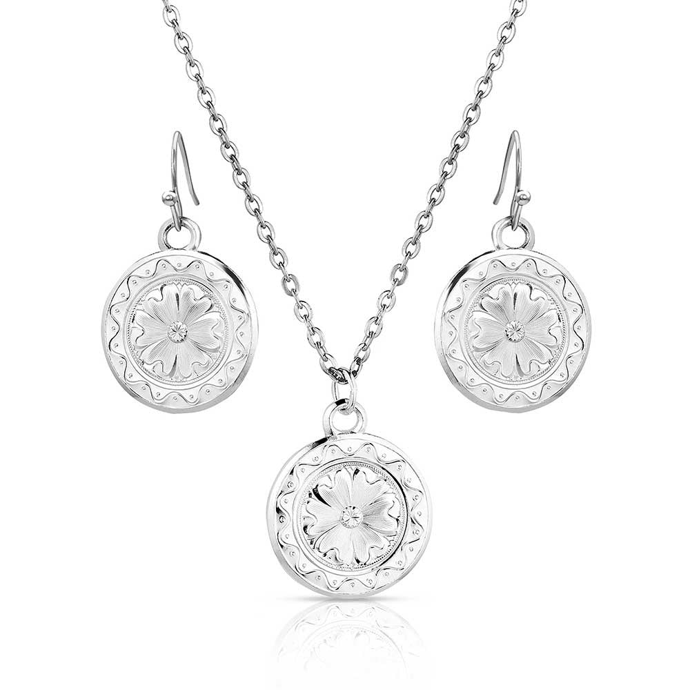 Montana Silversmith Framed Floral Jewellery Set