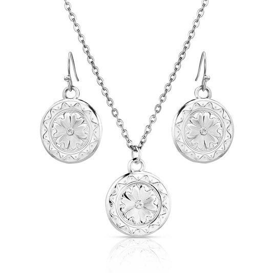Montana Silversmith Framed Floral Jewellery Set