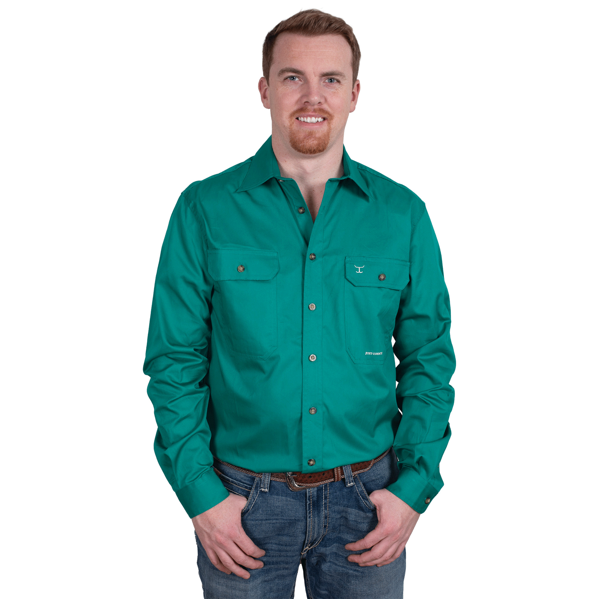 Just Country Evan Full Button Work Shirt