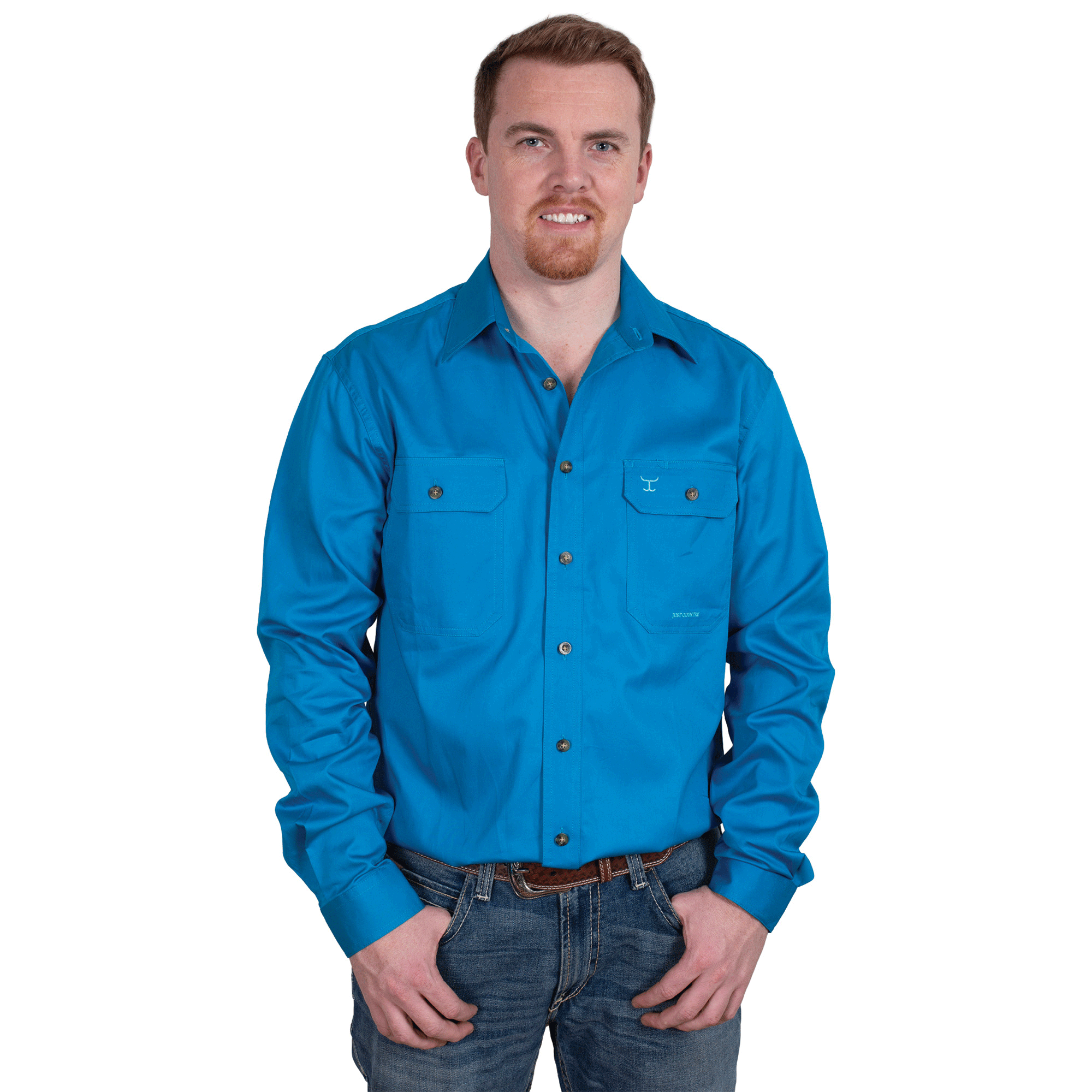 Just Country Evan Full Button Work Shirt