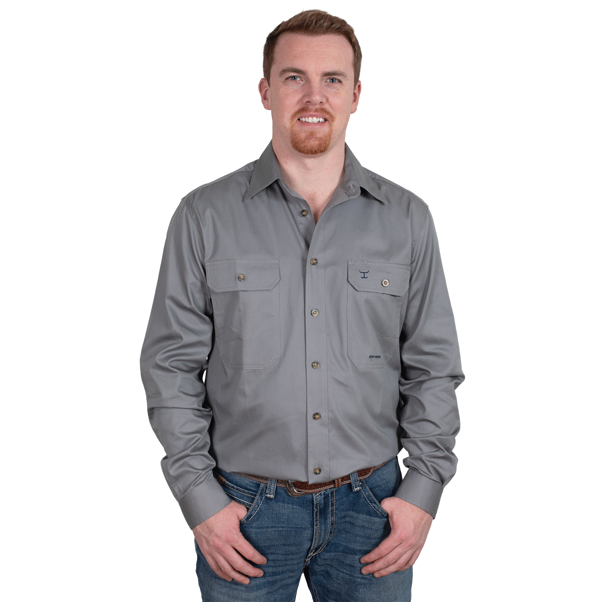 Just Country Evan Full Button Work Shirt
