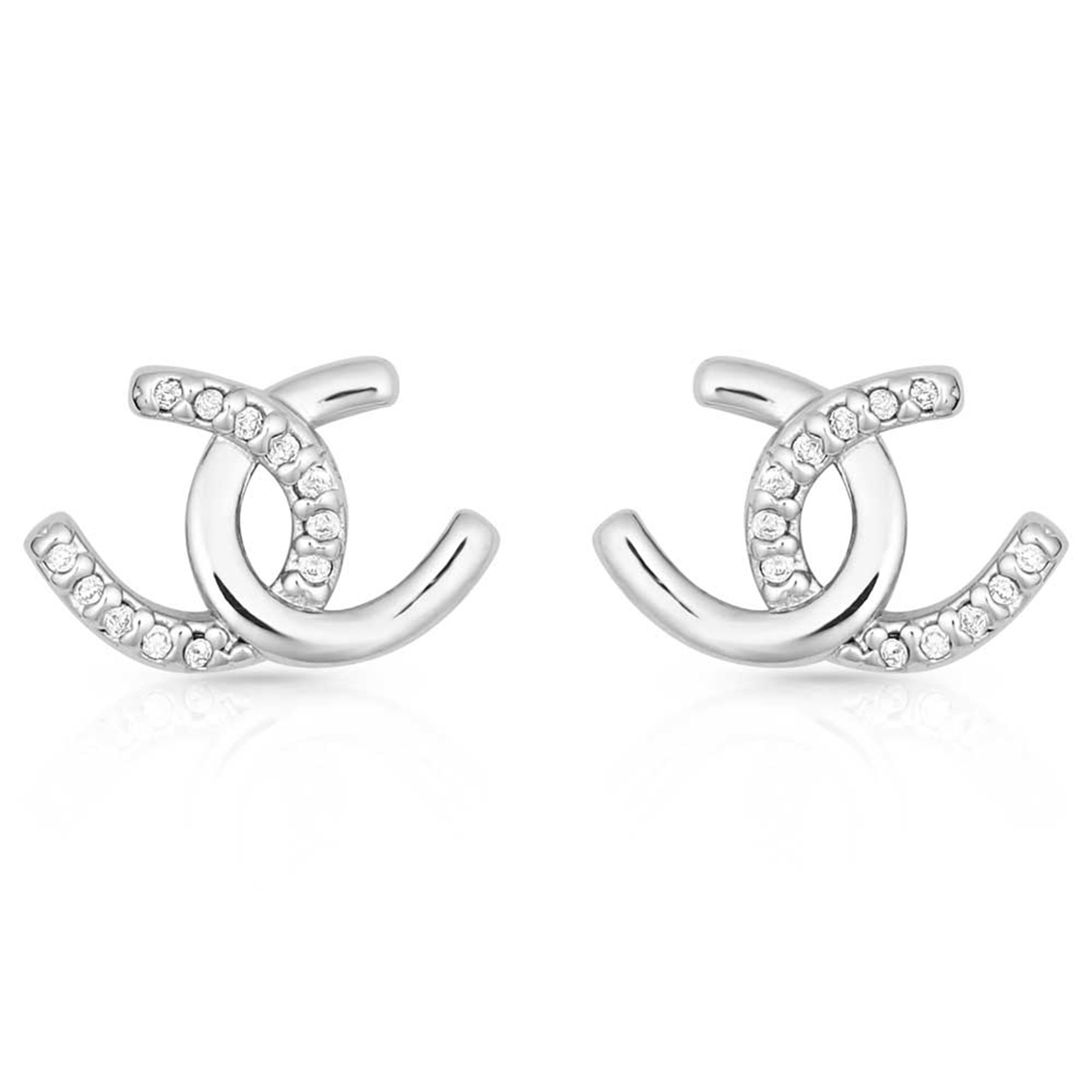 Montana Silversmith Horseshoe Happiness Post Earrings