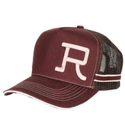 Roper Branded Trucker Cap - Chocolate/Stone