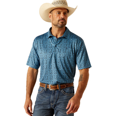 Ariat Polo Charger 2.0 Printed - Brilliant Blue