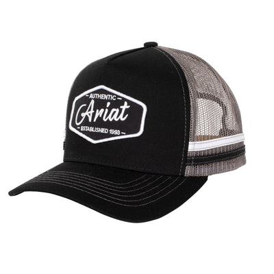 Ariat Est Patch Trucker Cap - Black