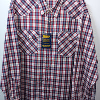 Bisley Men's Snap Check Shirt - Red 3XL