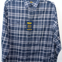 Bisley Brushed/Flannelette Long Sleeve Shirt - Navy