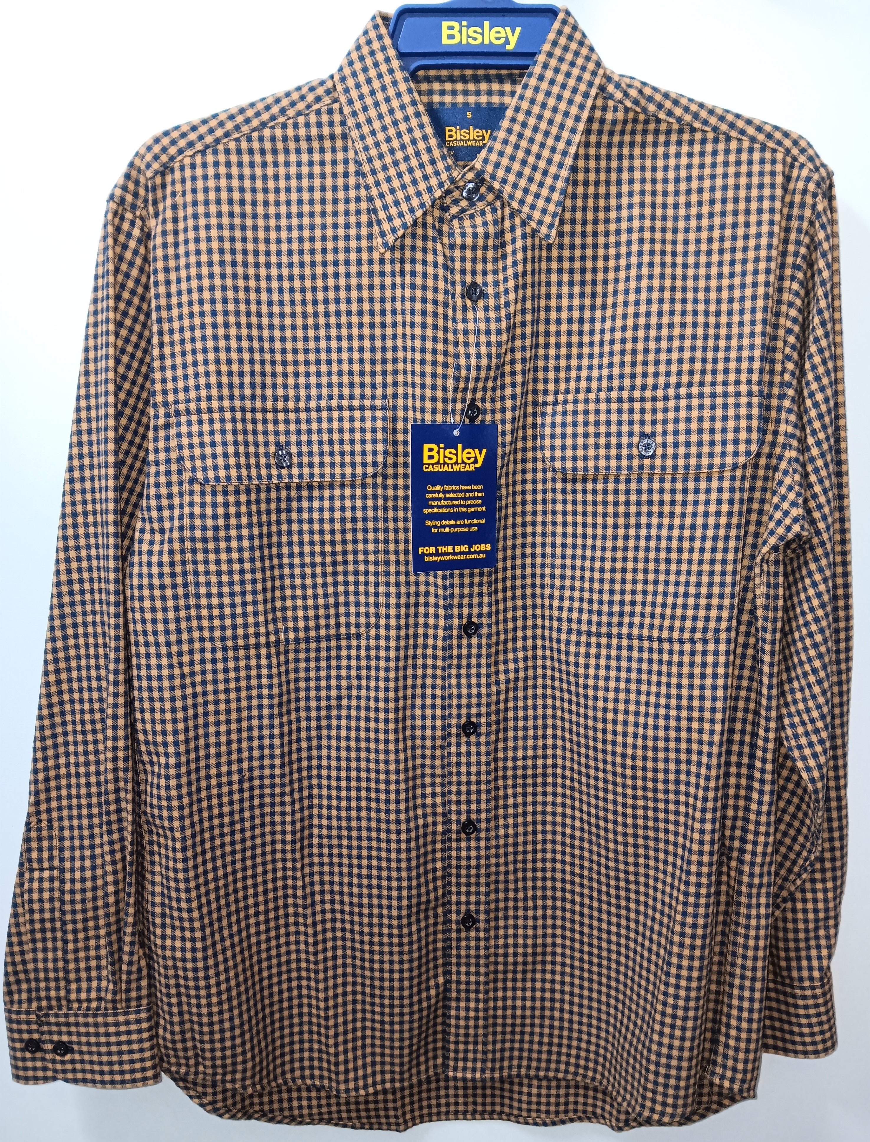 Bisley Shirt Flannelette Brown