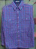 Men's Bisley Med Check Red L/S Shirt