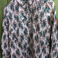 Womens Outback Western Shirt - Teal