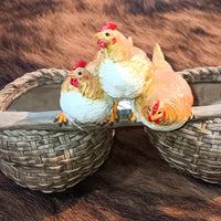 Ceramic Chicken In A Basket
