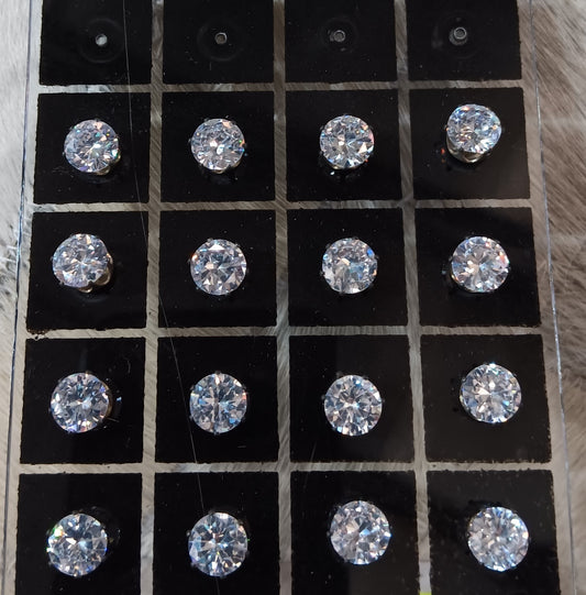 Large Crystal Stud - Pair