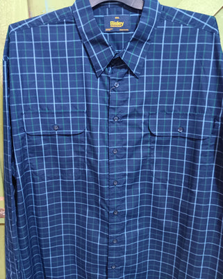 Bisley Shirt Blue/Green Check