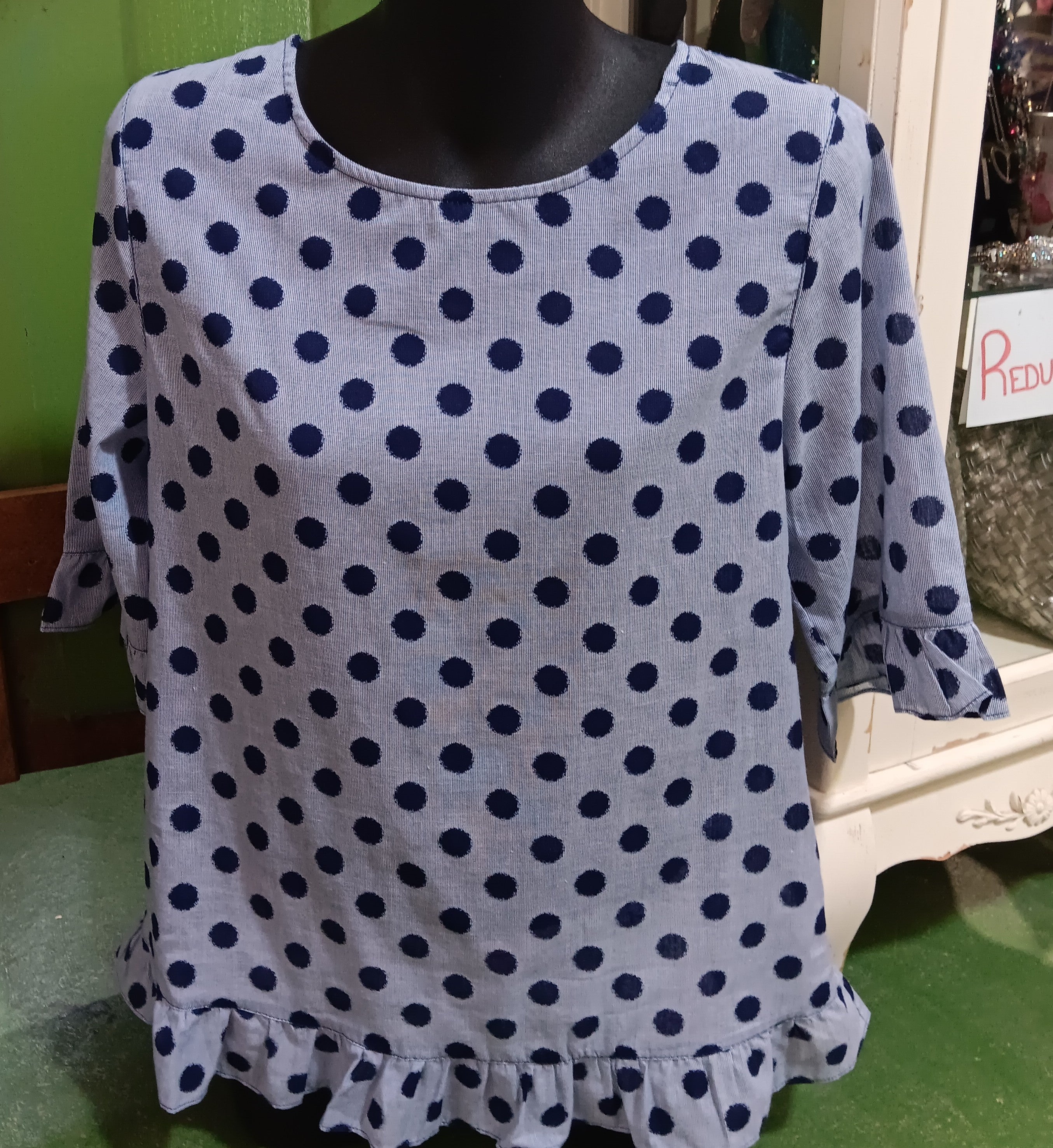 Womens Corfu Marine Cotton Shirt