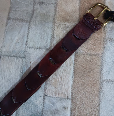 Badgery Hand Plaited Kangaroo Leather