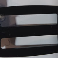Rectangular Clasp Black Plastic